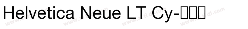 Helvetica Neue LT Cy字体转换